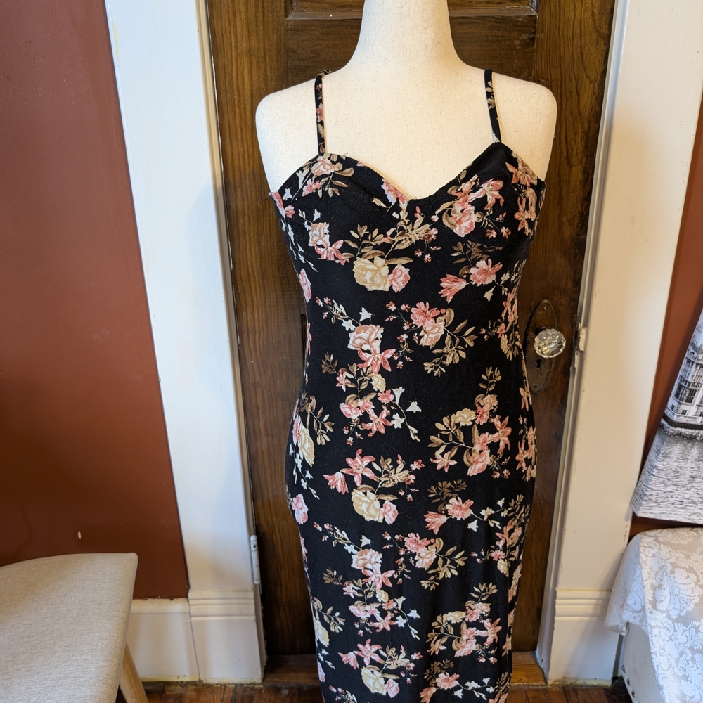 Floral Spaghetti Strap Dress